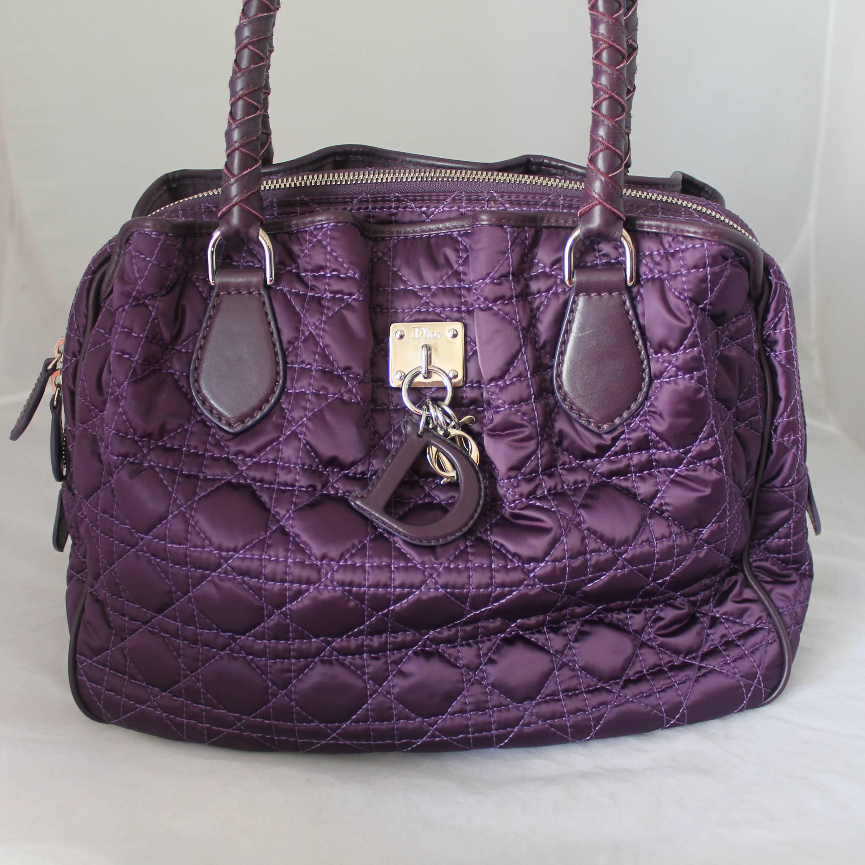 christian dior purple bag