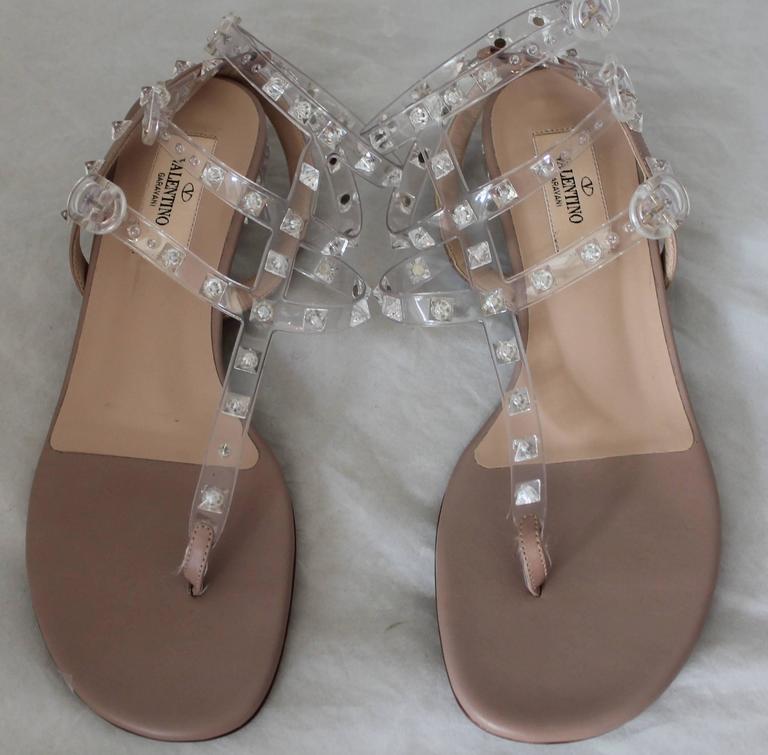 valentino clear sandals