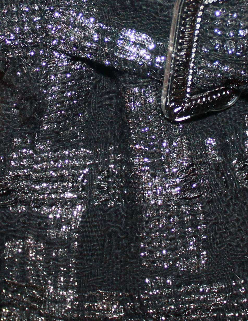 Chanel Tweed Jacket with Two Front Pockets and Belts - 38 1