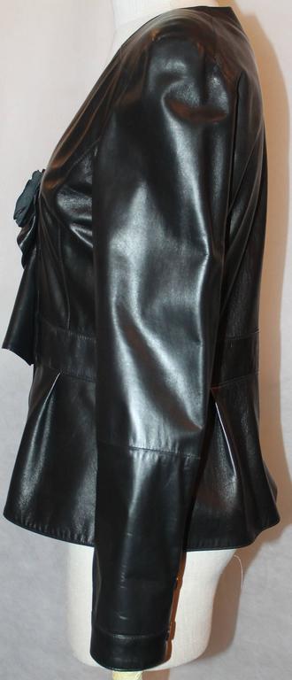 Oscar de la shop renta leather jacket