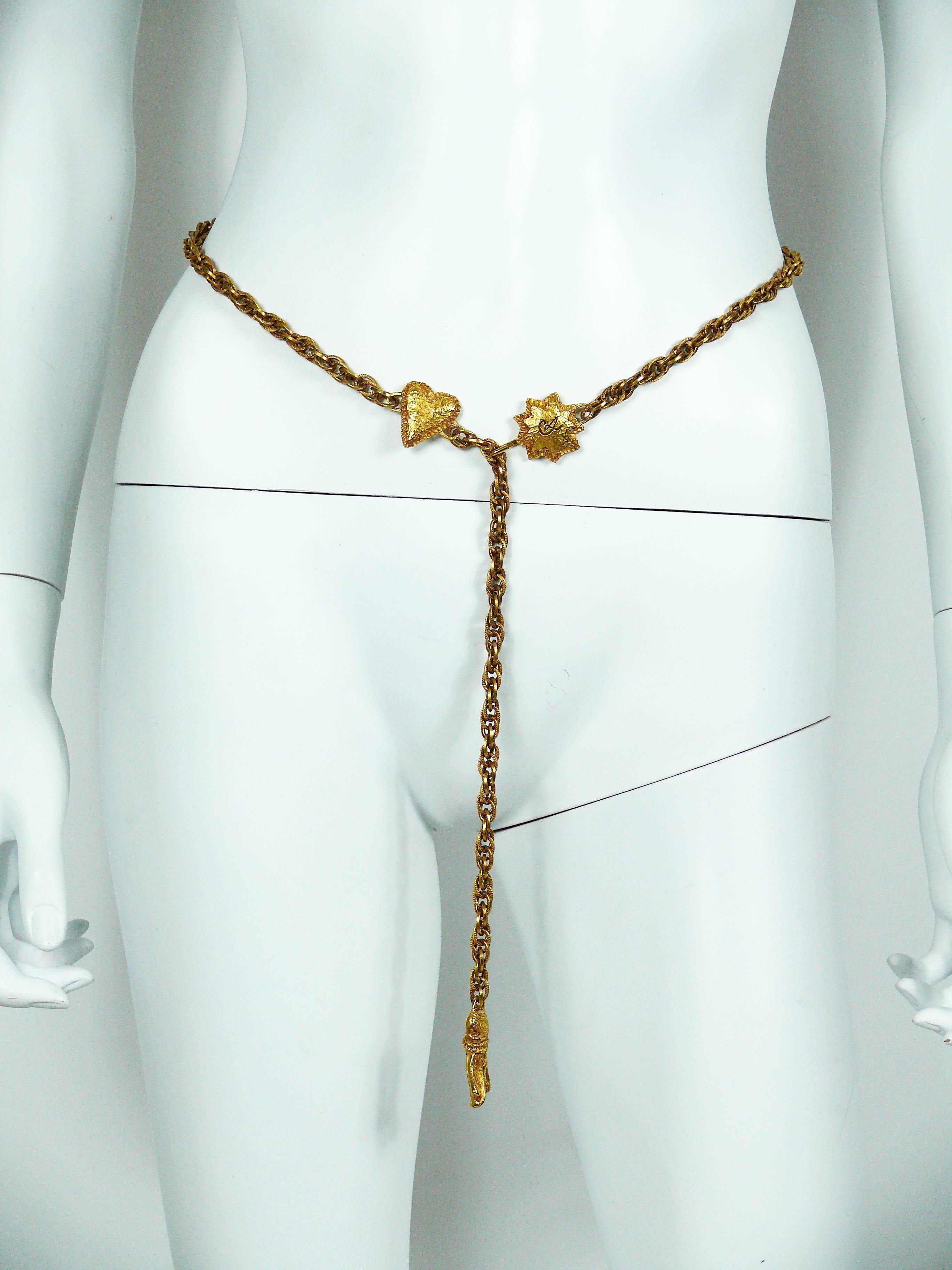 vintage sun chain belt