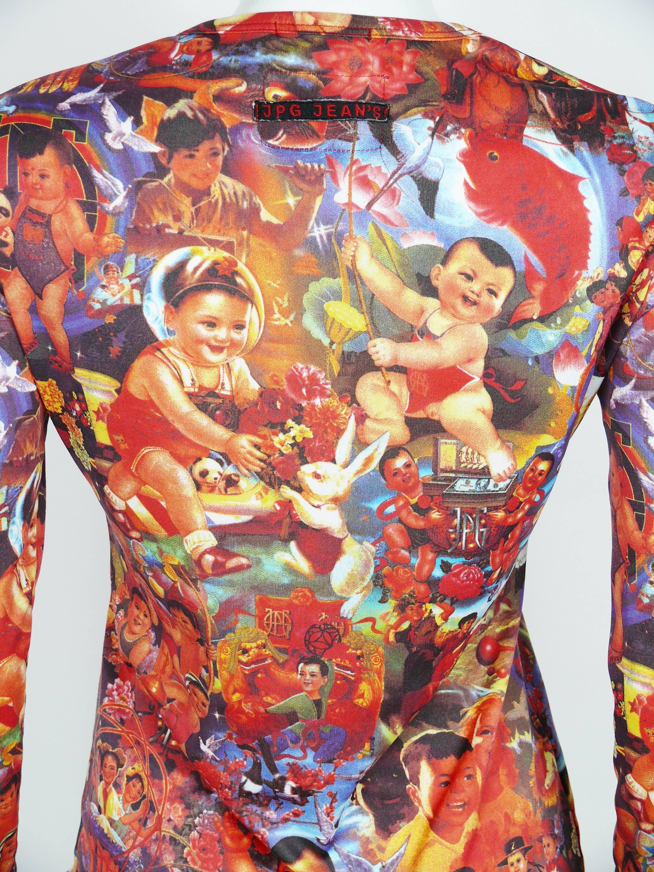 Jean Paul Gaultier Vintage Chinese Children and Babies Propaganda Top In Good Condition In Nice, FR