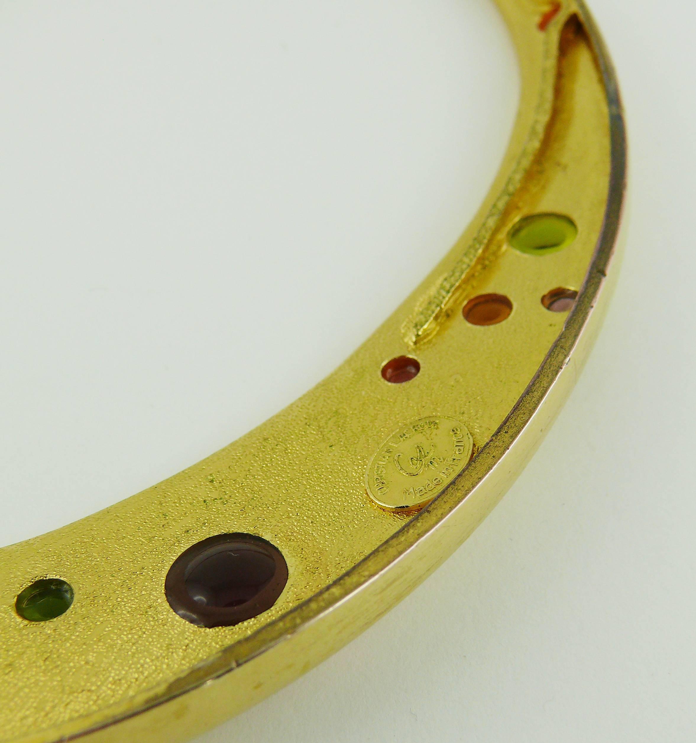 Christian Lacroix Vintage Gold Tone Chocker Necklace 