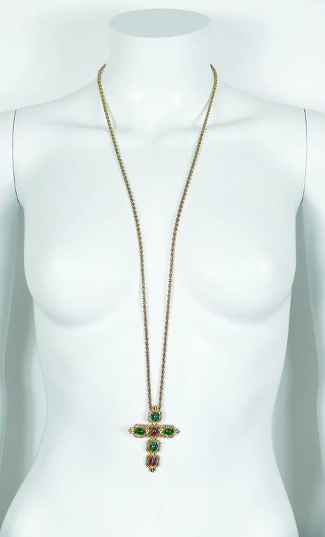 アクセサリー Christian Dior Cross Necklace Vintage Christian Dior cross necklace – Les Merveilles De Babellou