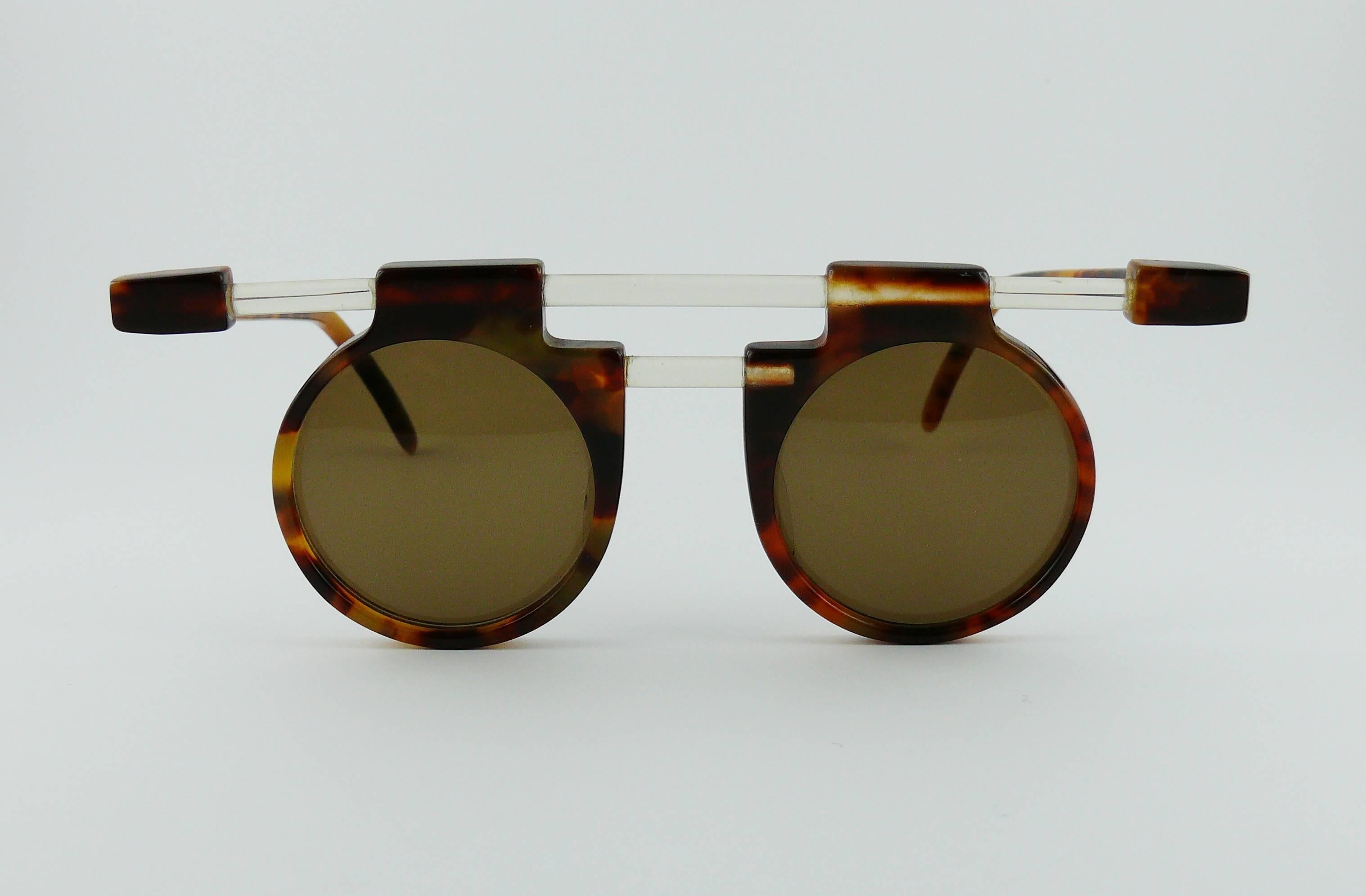 Brown Jean-Charles de Castelbajac Vintage Modernist Sunglasses