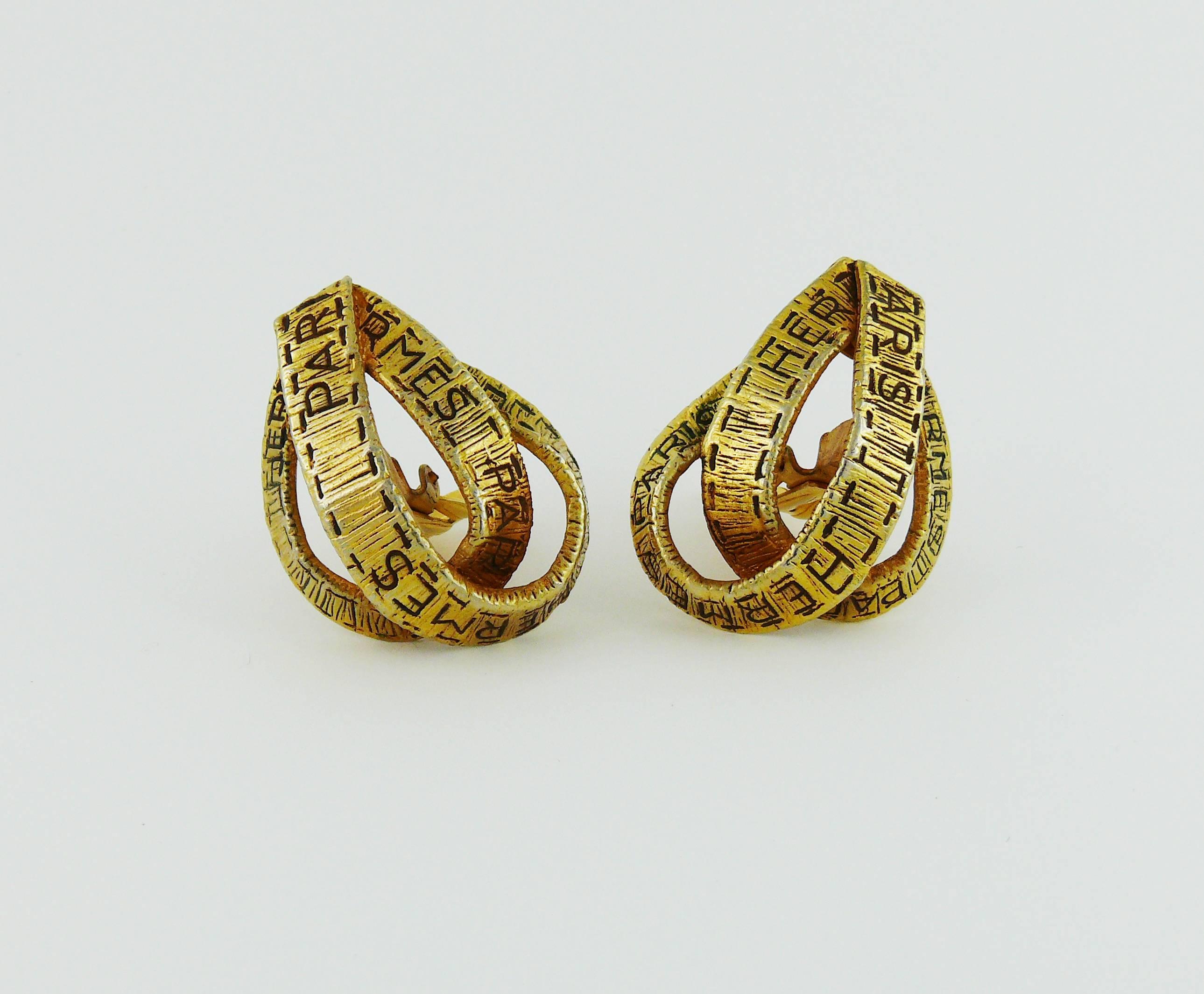 vintage hermes earrings