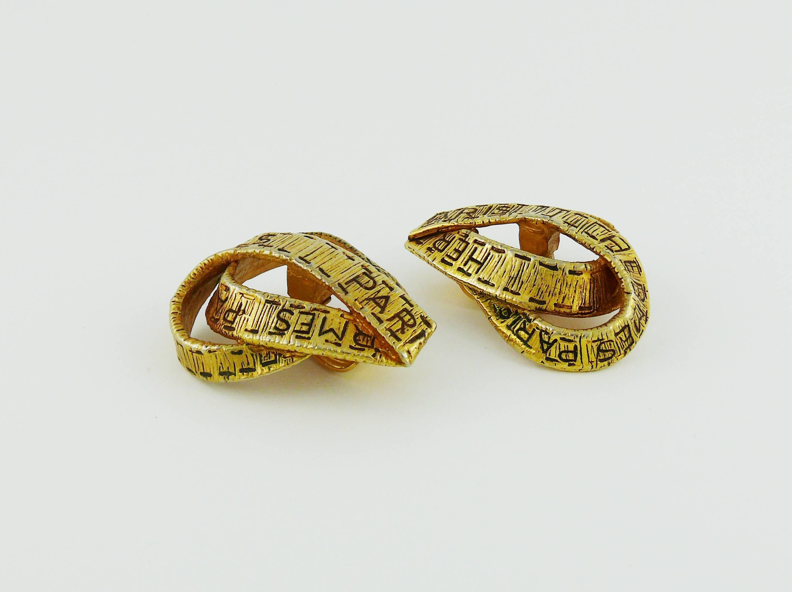 hermes vintage earrings