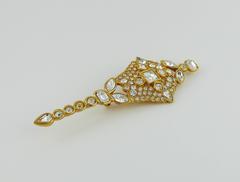 Yves Saint Laurent YSL Vintage Massive Diamante Brooch