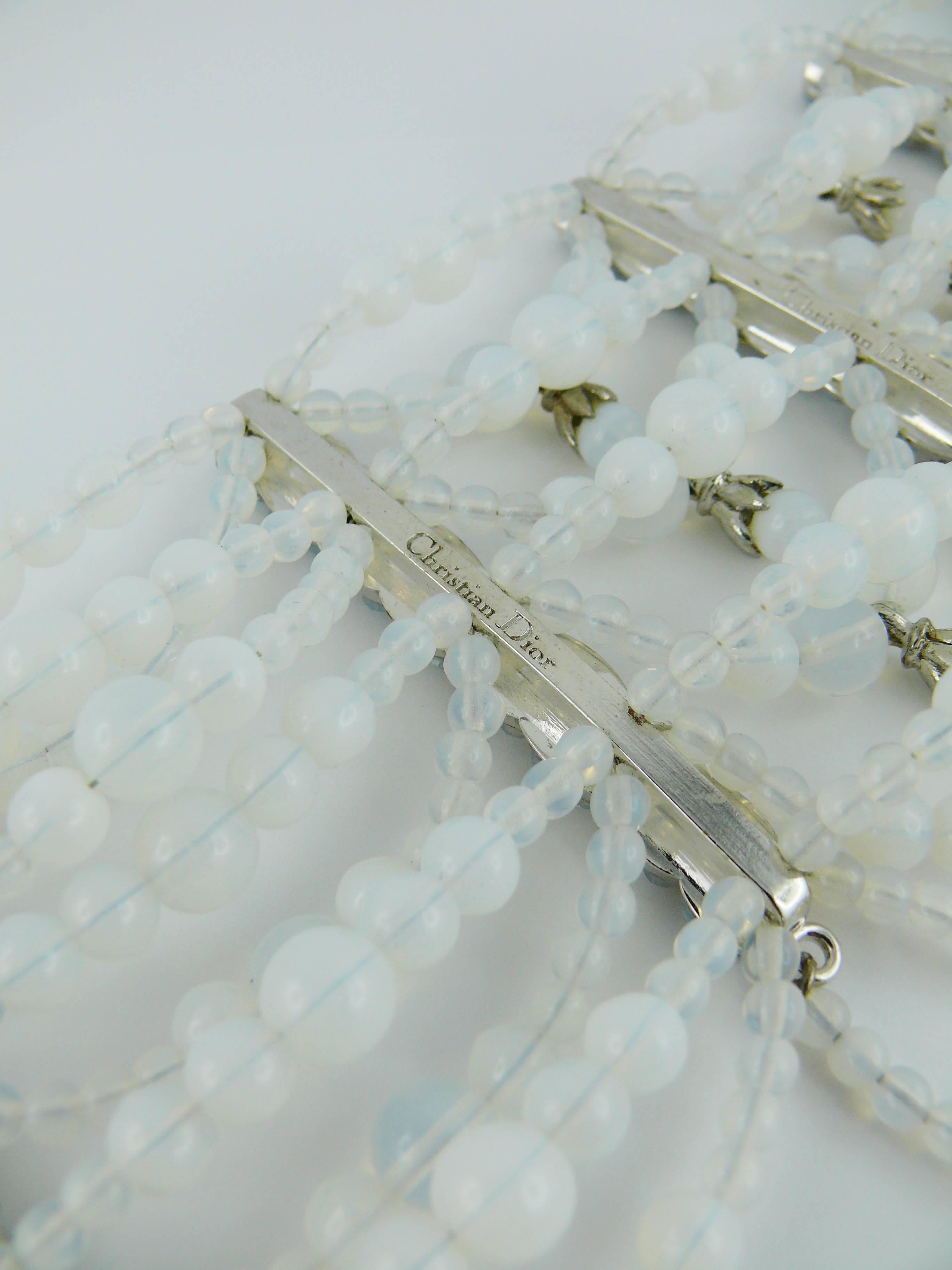 Christian Dior by John Galliano Rare Runway Opalescent Drapery Chocker Necklace 5
