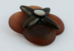 Giorgio Armani Abstract Flower Brooch