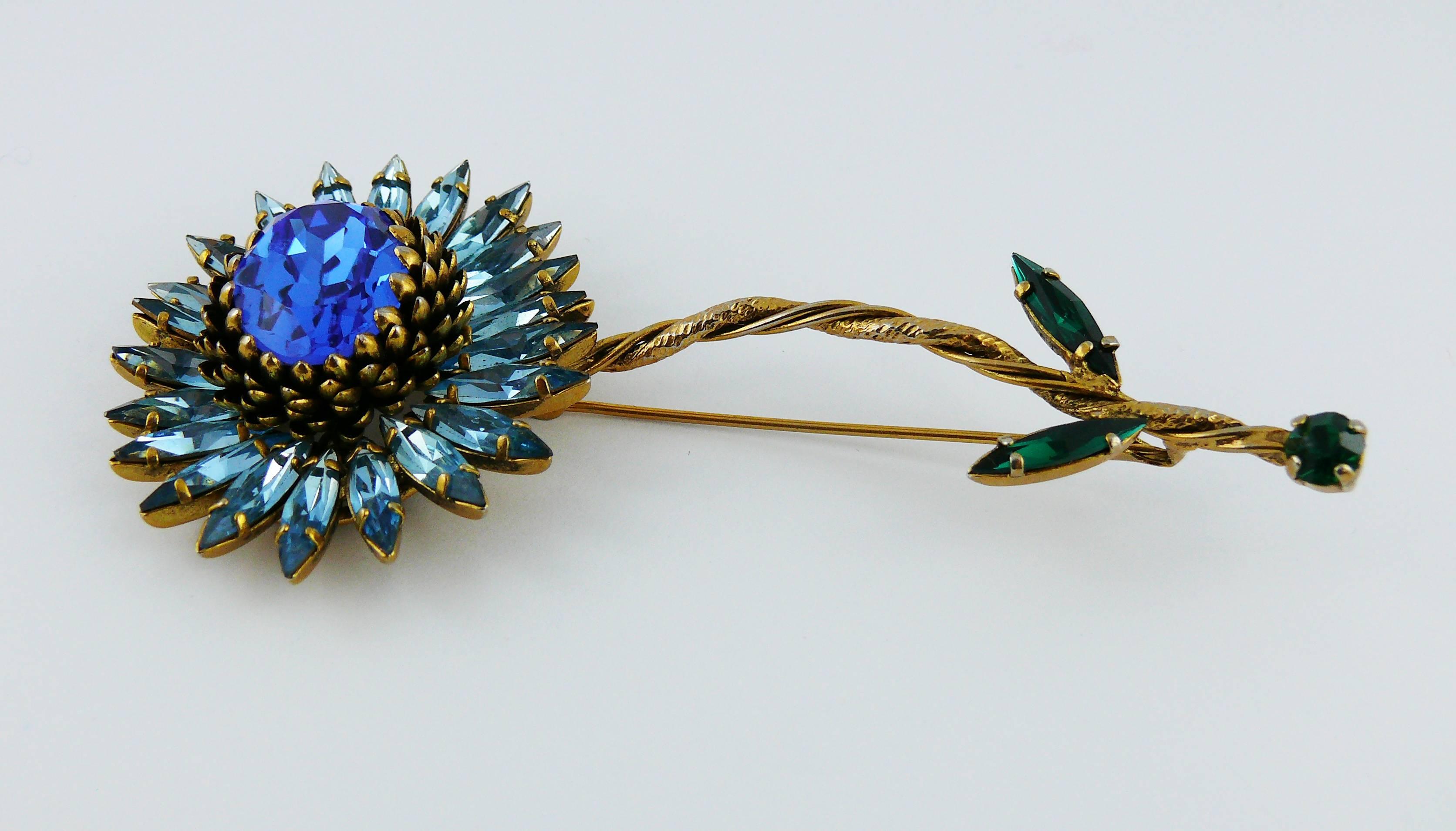 Women's Christian Lacroix Vintage Magnificent Jewelled Flower Brooch