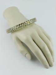 Chanel Vintage 1997 Clear Acrylic Chain and CC Bangle Bracelet