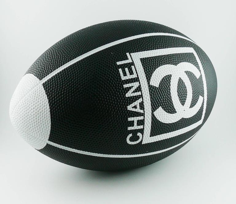 Chanel Rare Collector Limited Edition Rubber Rugby Ball 2007 at 1stdibs