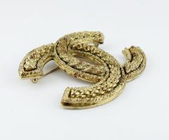 Chanel Jumbo Logo Brooch