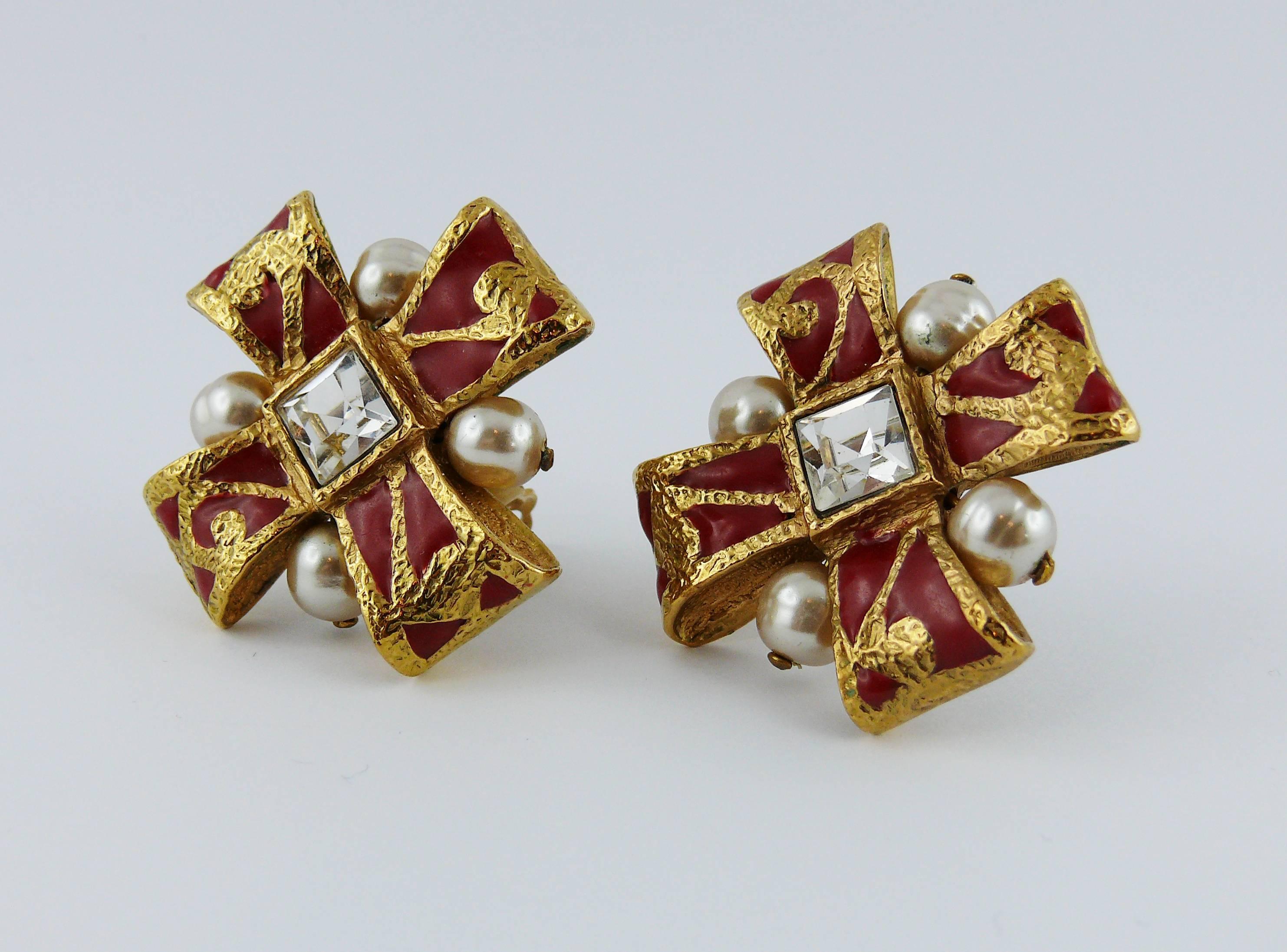 Christian Lacroix Vintage Bow Clip-On Earrings 1