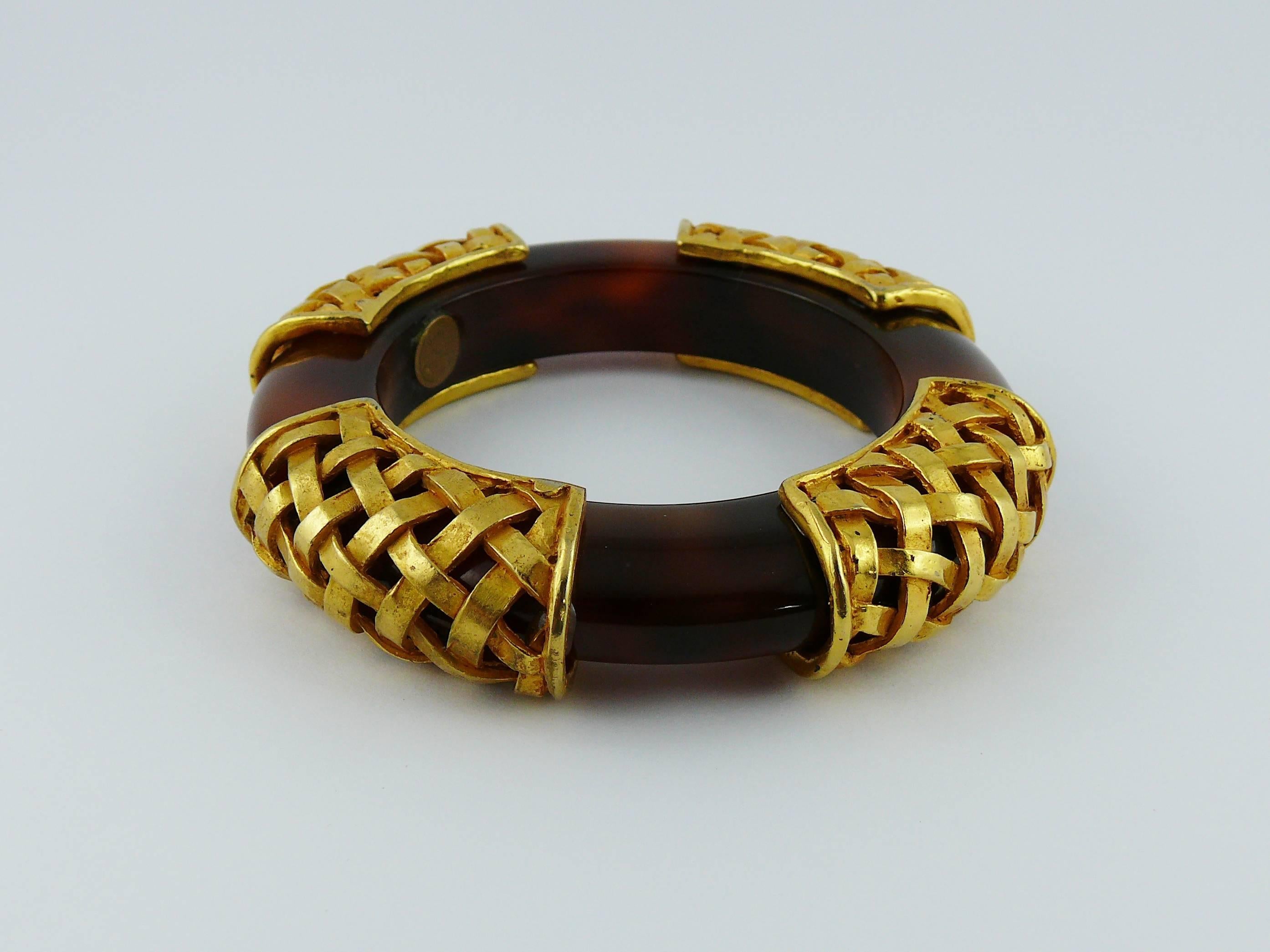 Dominique Aurientis Vintage Massive Resin Bangle For Sale 2