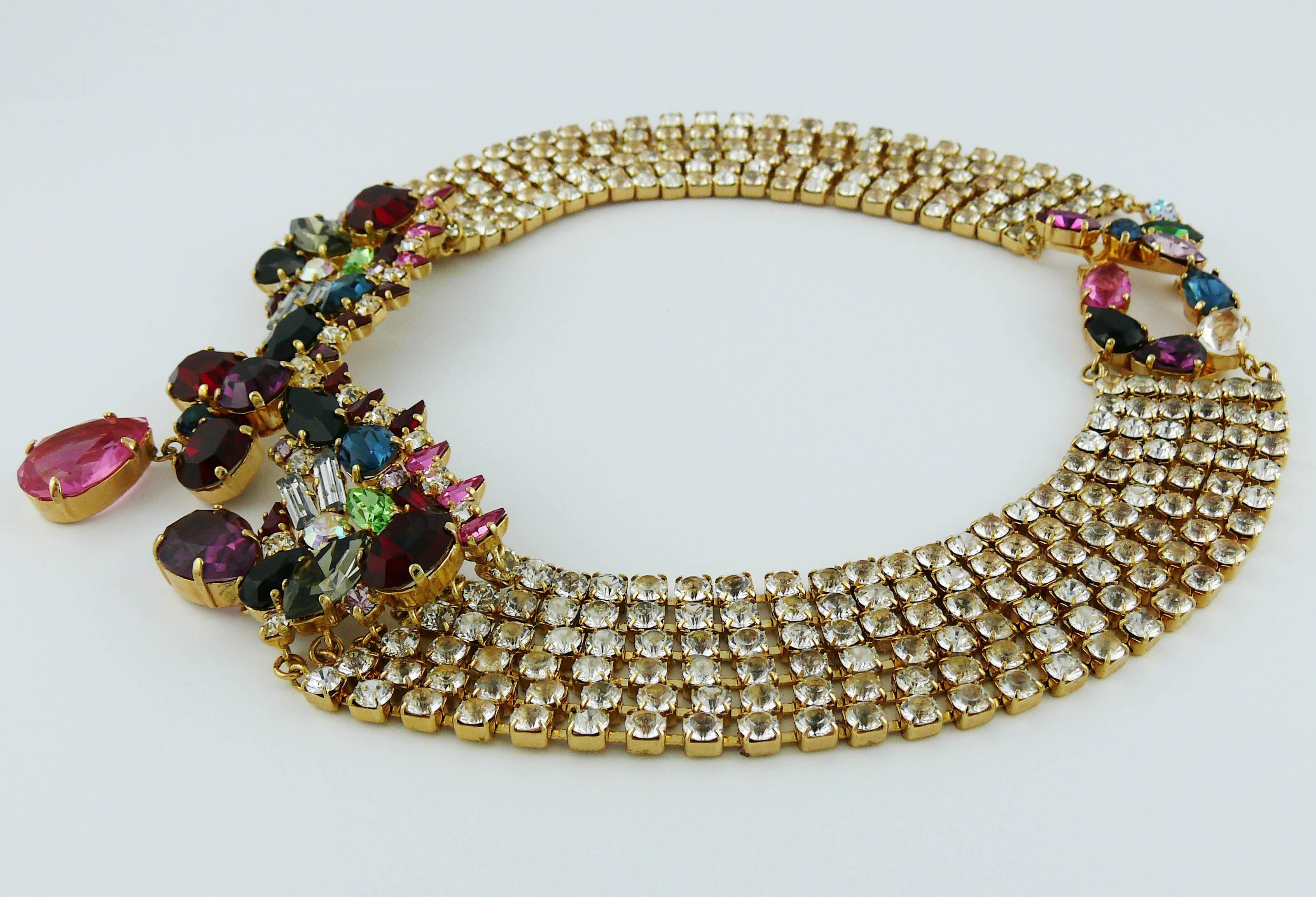 Christian Lacroix Vintage Bejeweled Collar Necklace 1