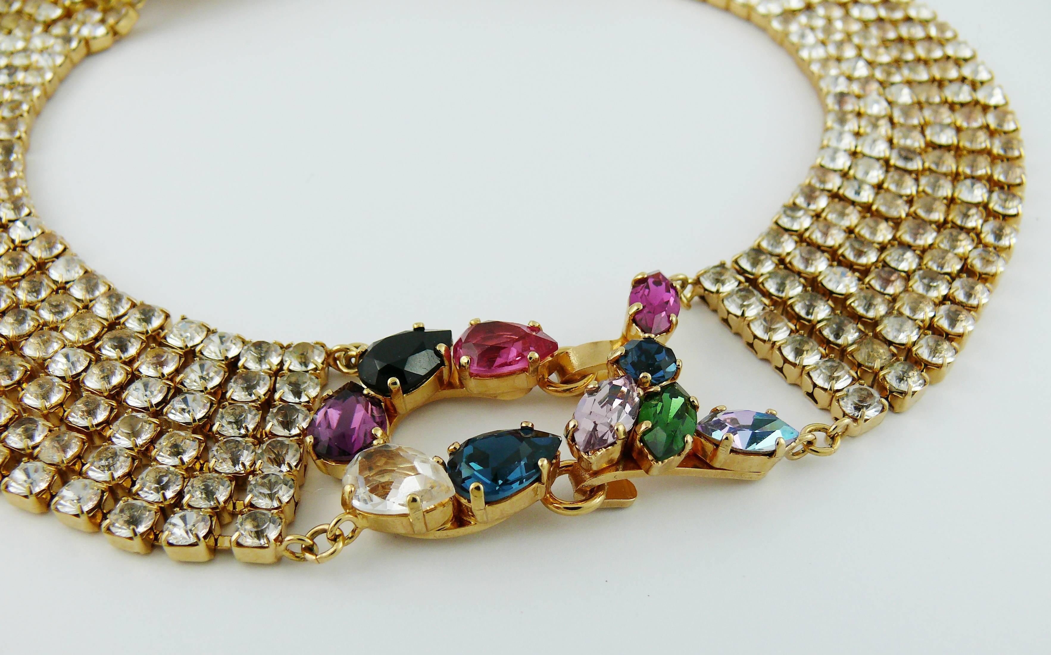 Christian Lacroix Vintage Bejeweled Collar Necklace 3