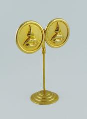 Salvador Dali Parfums Vintage Massive Mouth and Nose Clip-On Earrings