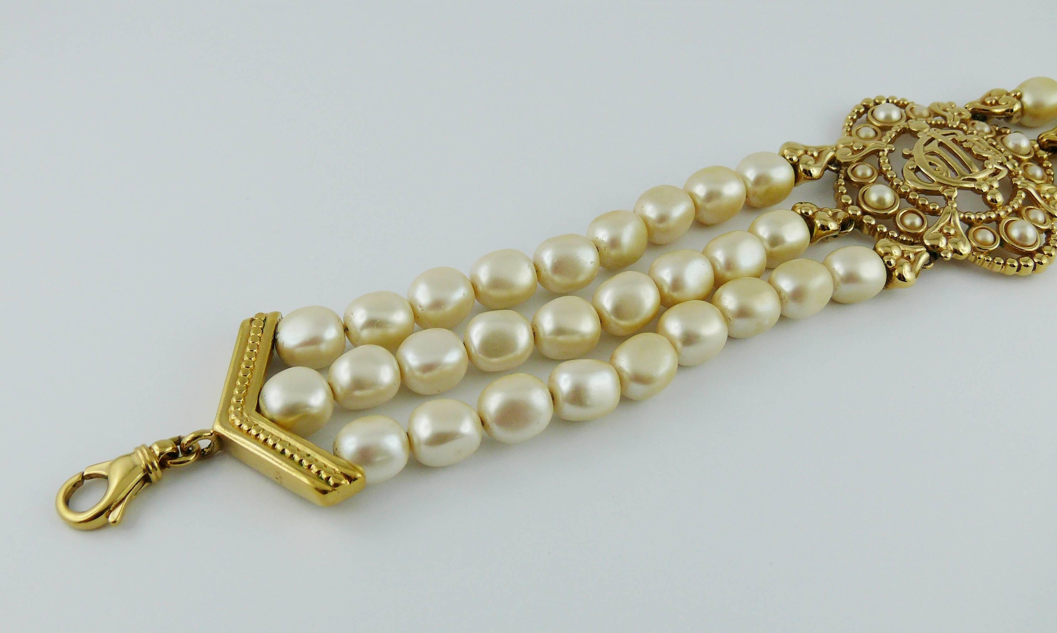 dior pearl choker necklace