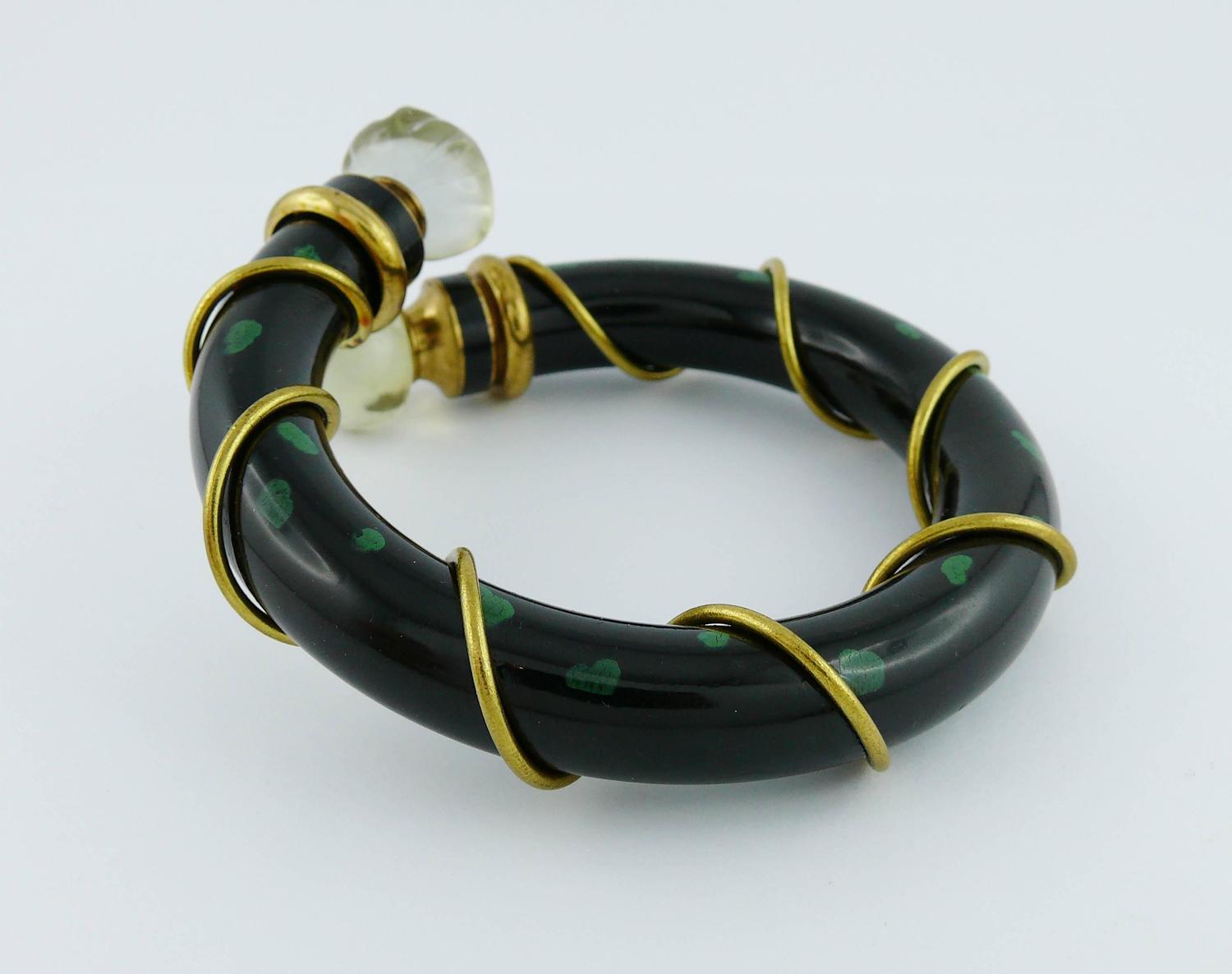 Christian Dior Parfums Vintage Poison Bracelet For Sale at 1stdibs