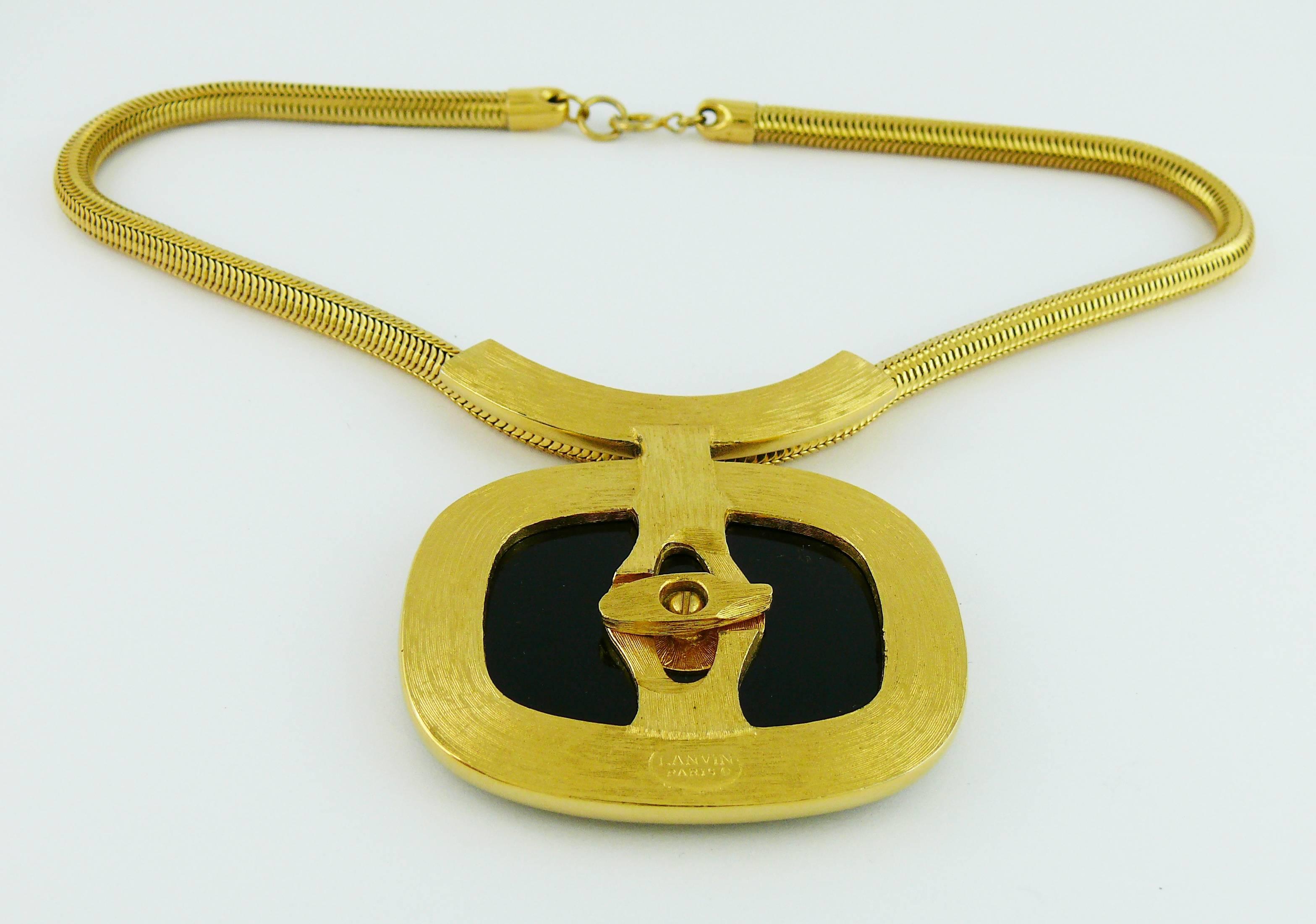 Women's Lanvin Paris Vintage Rare Interchangeable Pendant Necklace