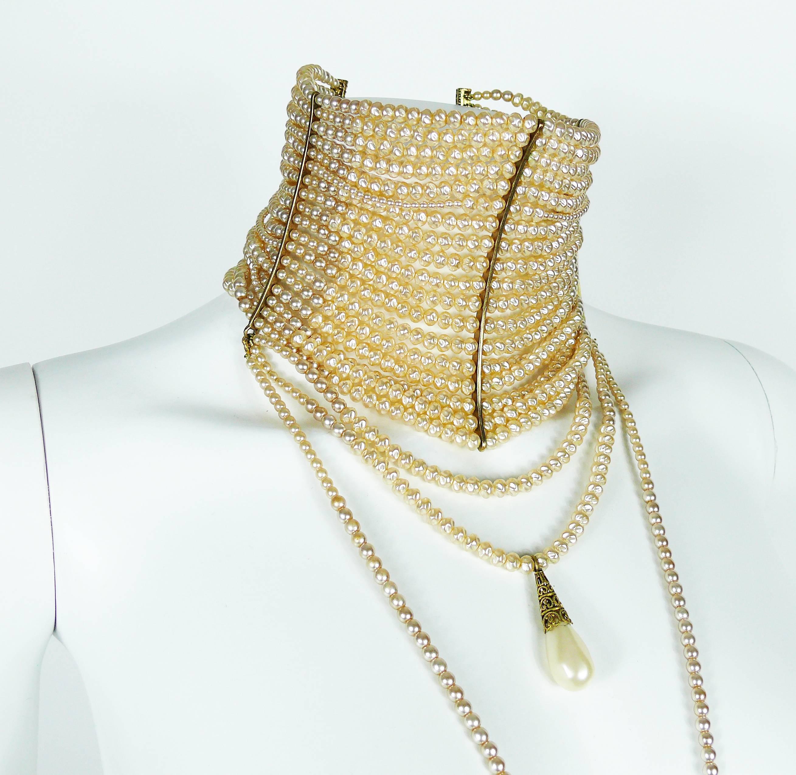 christian dior pearl necklace