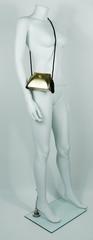 Charles Jourdan Vintage 1980s Gold Minaudiere