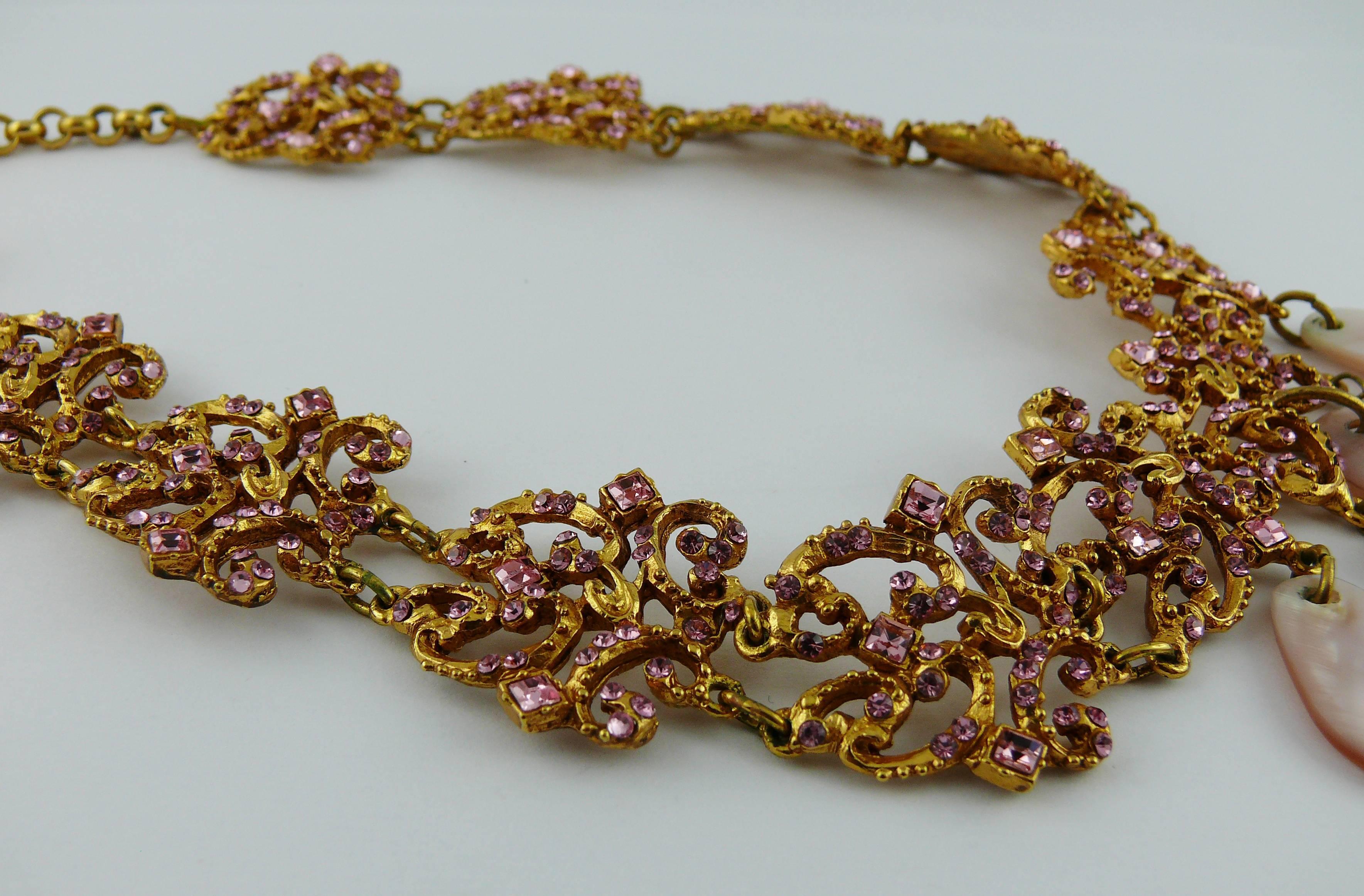 Christian Lacroix Vintage Jewelled Necklace In Excellent Condition In Nice, FR