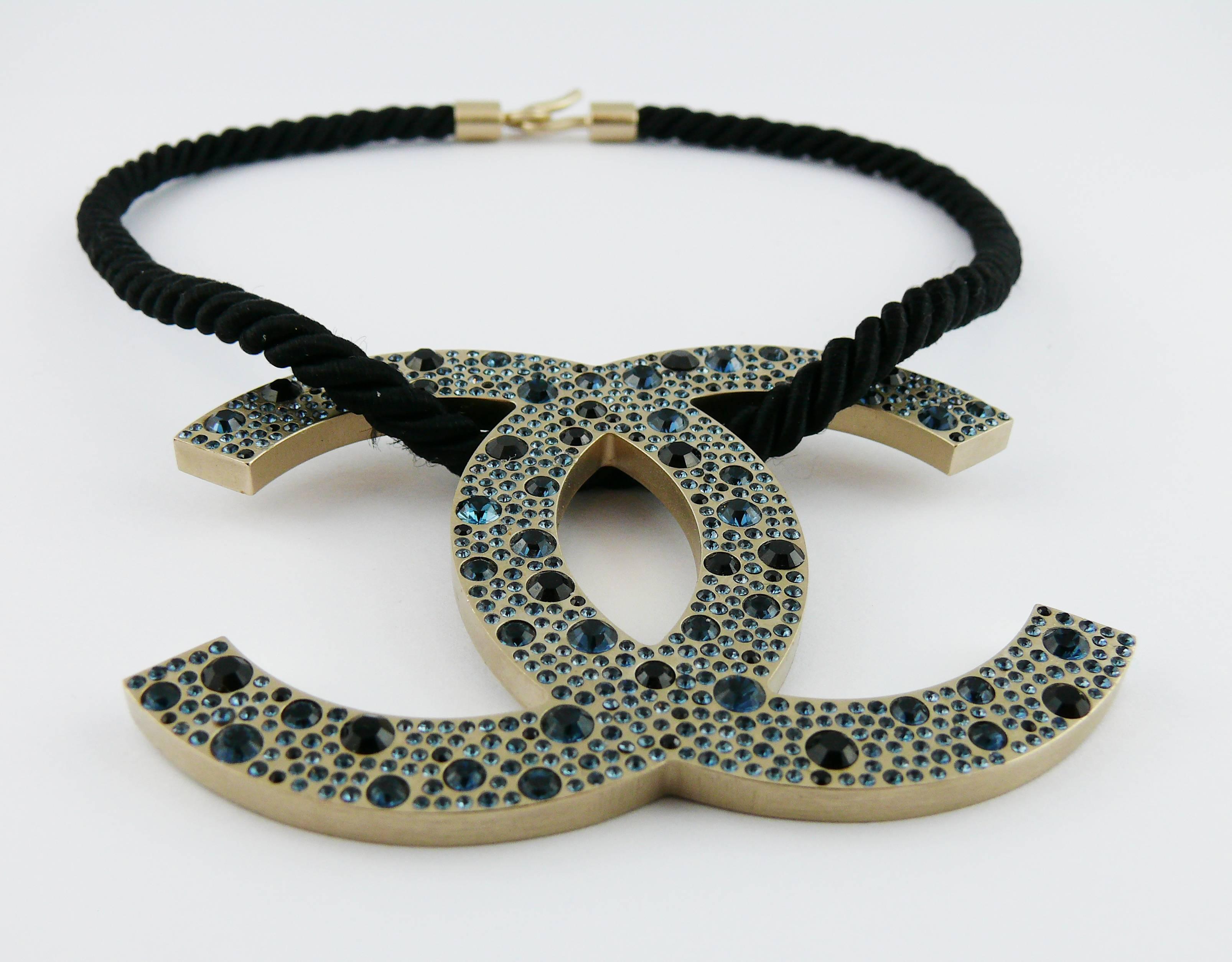 Women's Chanel Rare Jewelled Jumbo CC Logo Necklace Spring/Summer 2008