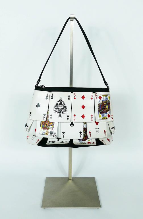 Moschino Vintage Rare Novelty Playing Cards Bag at 1stDibs playing