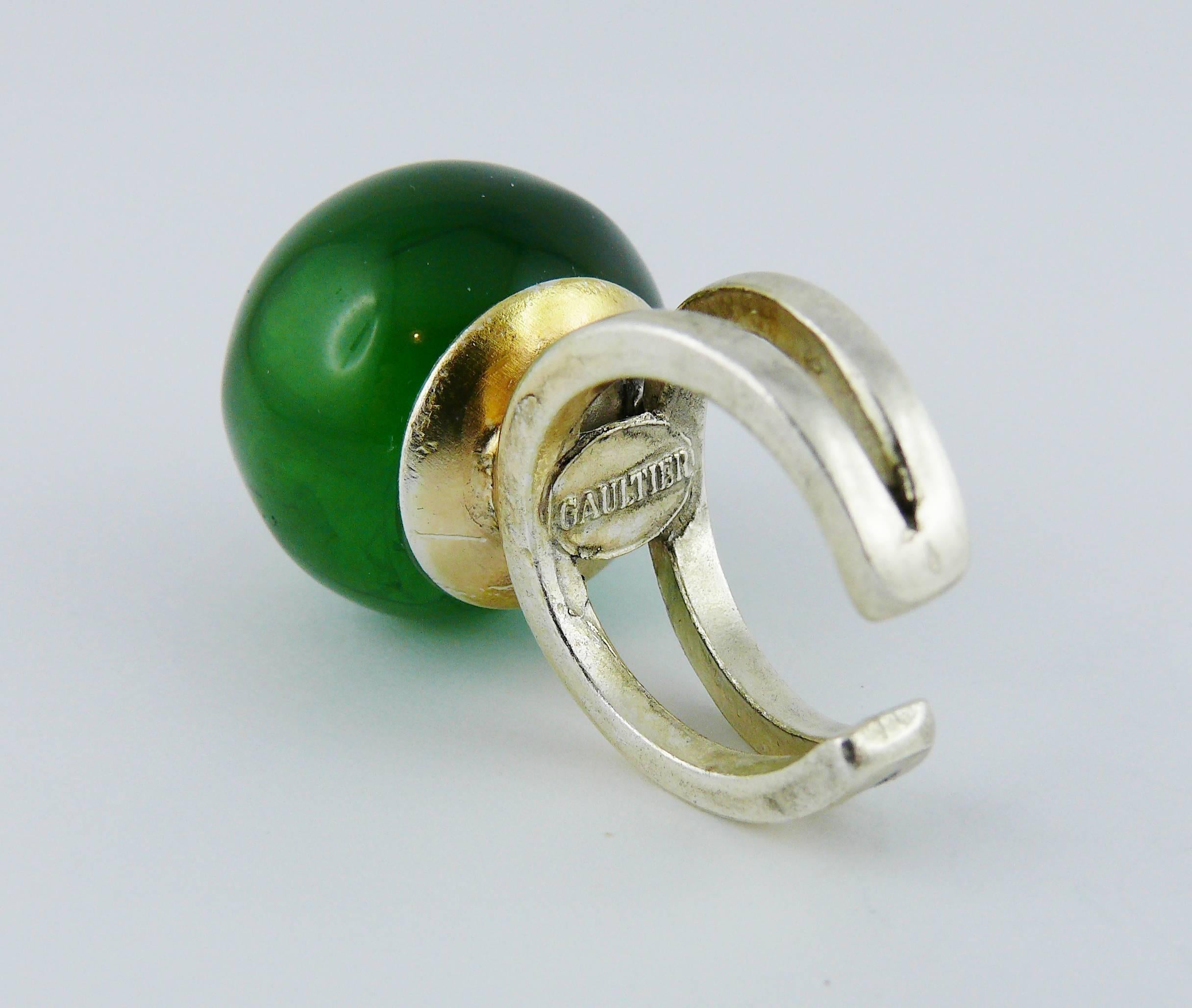 Jean Paul Gaultier Vintage Green Ball Ring 1