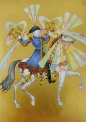 Hermès Vintage Rare Porcelain Cigar Ashtray Pin Tray "Feux d'Artifices"