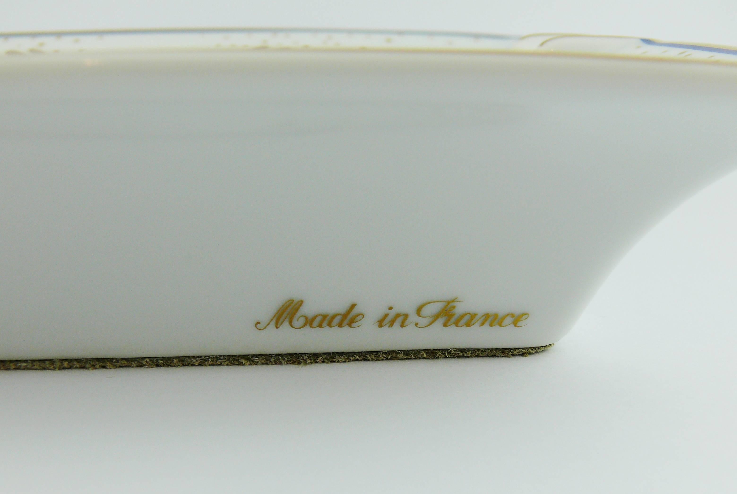 Hermès Vintage Rare Porcelain Cigar Ashtray Pin Tray 