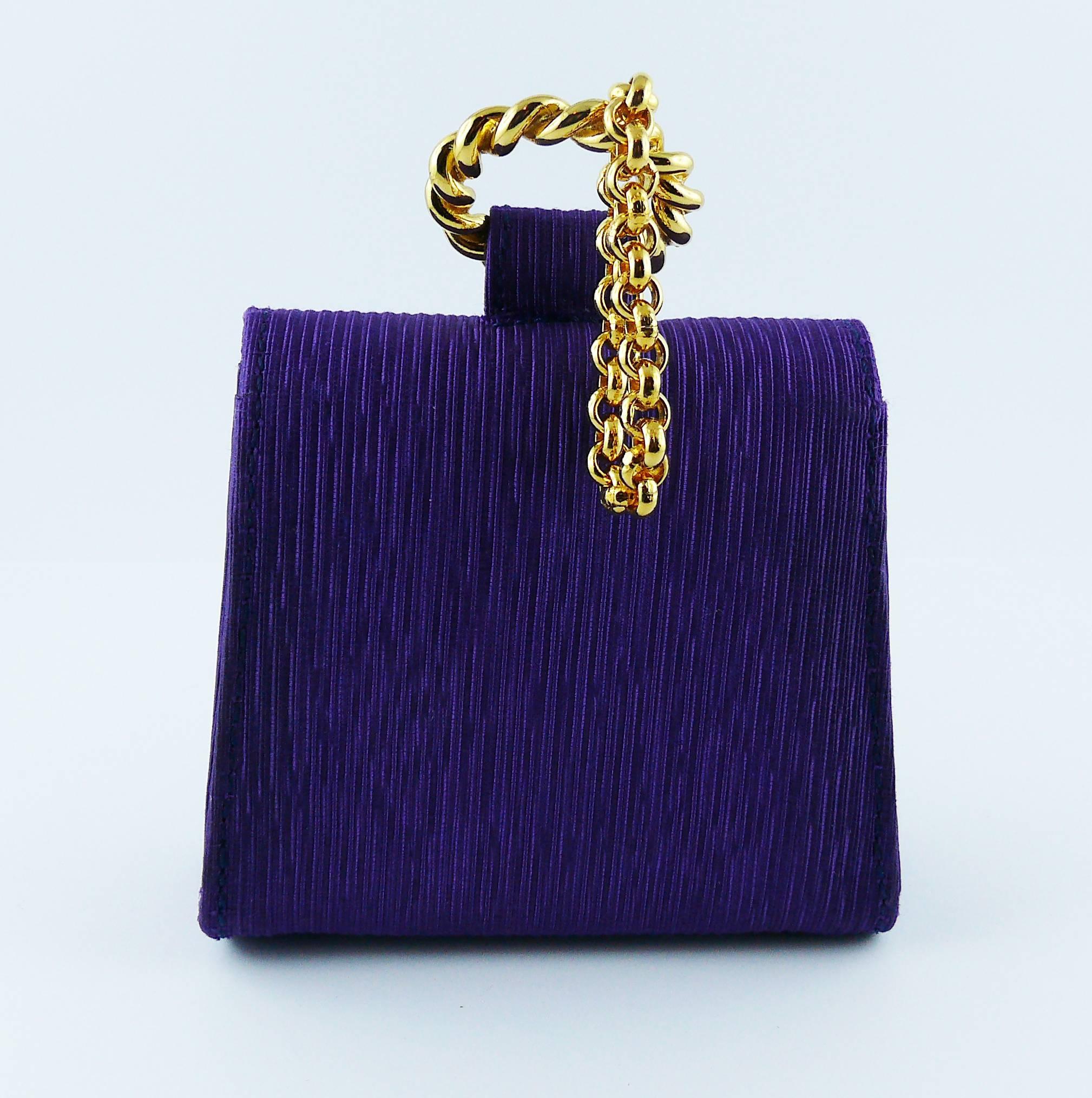 Edouard Rambaud Vintage Purple Belt Bag In Good Condition In Nice, FR
