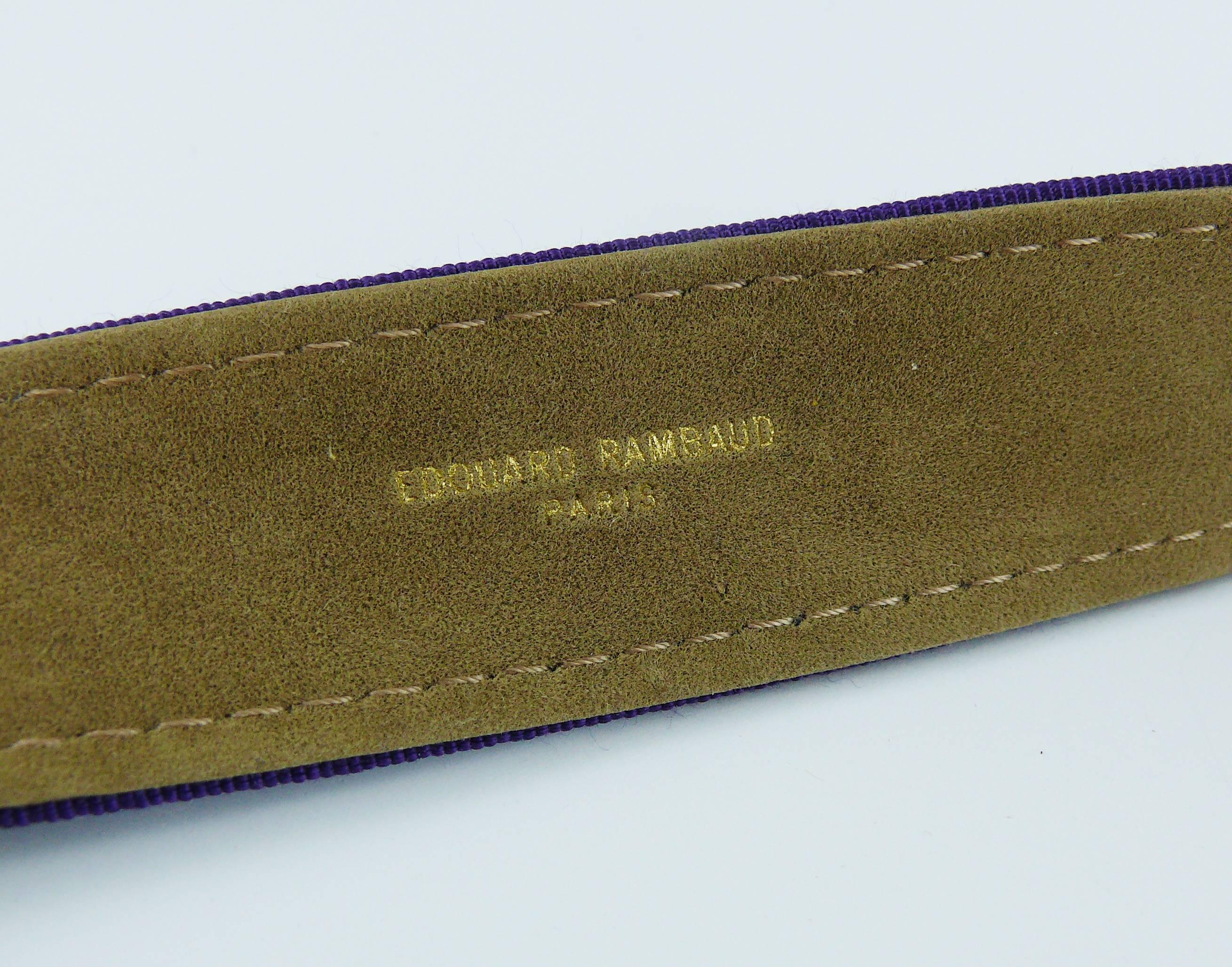 Edouard Rambaud Vintage Purple Belt Bag 3