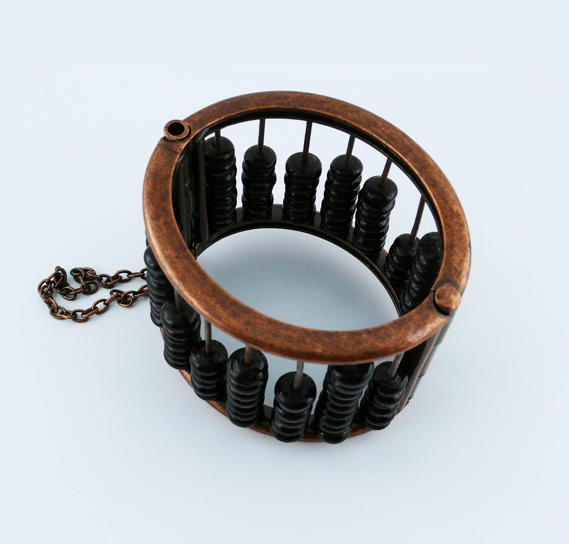 Jean Paul Gaultier Vintage Rare Abacus Cuff Bracelet 2