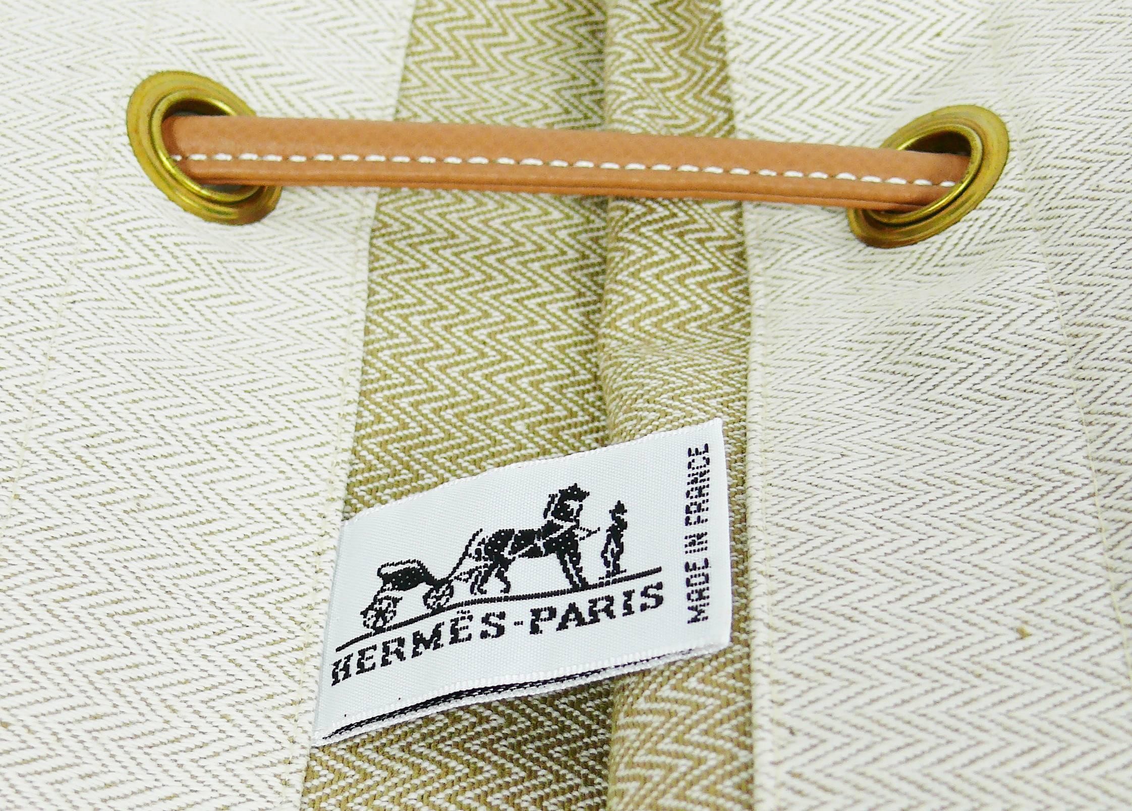 Hermes Vintage Aline XL Canvas Tote Bag 2