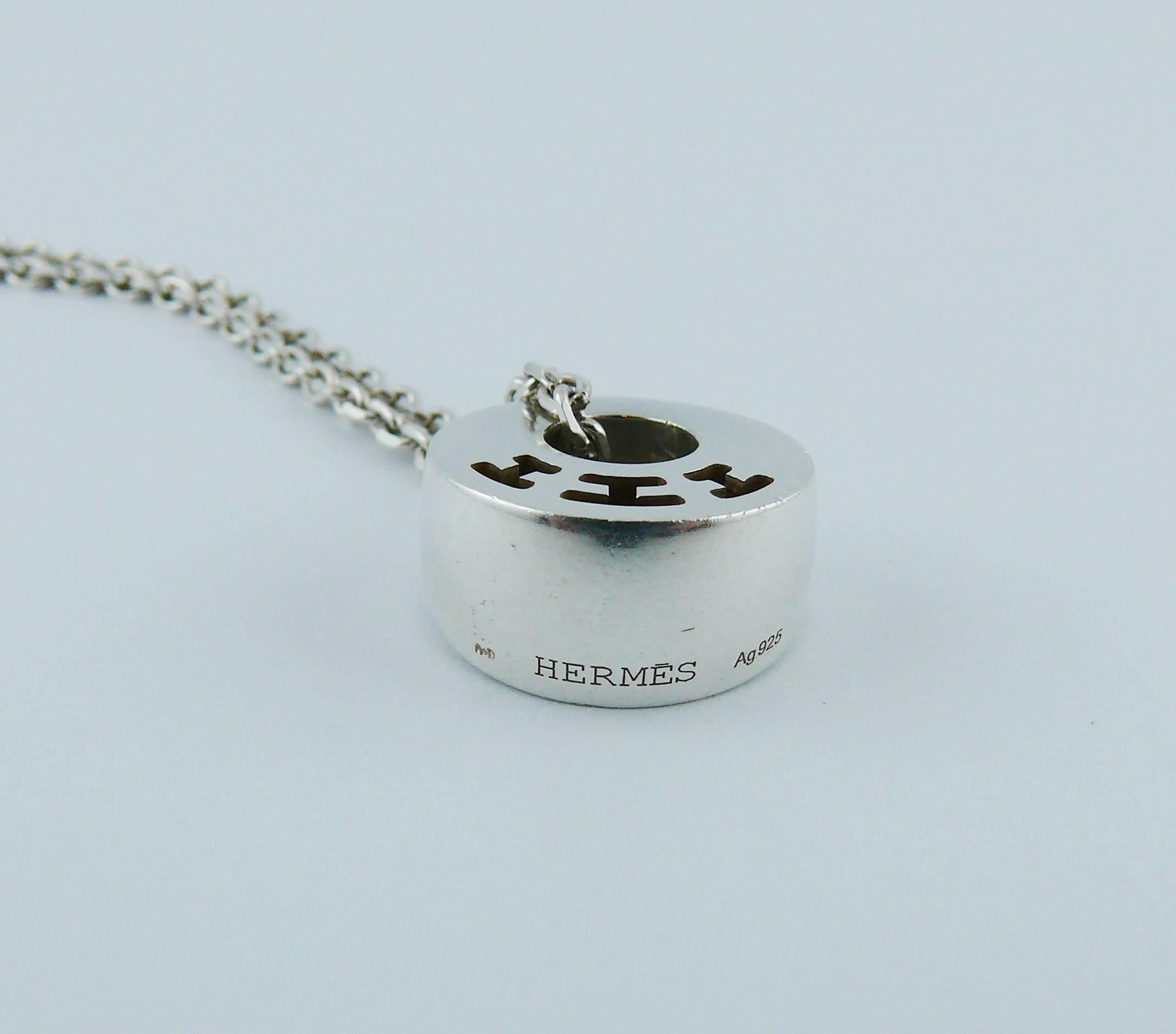 Hermès Clarté Sterling Silver Pendant Necklace For Sale 4