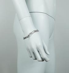 Hermès Vintage Sterling Silver Chain Bracelet