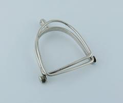 Hermès Vintage Stirrup Silver Money Clip