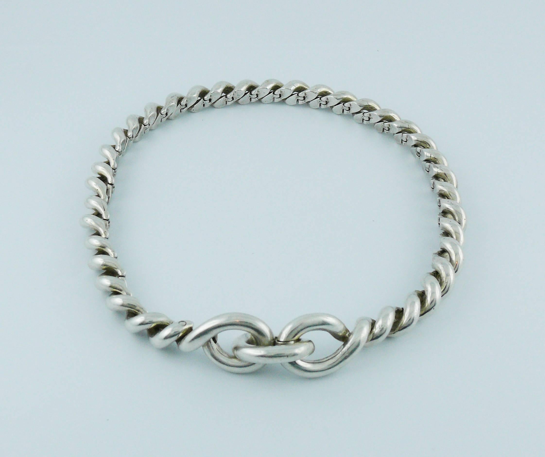 Hermès Vintage Silver Torsades Necklace at 1stDibs | vintage hermes ...