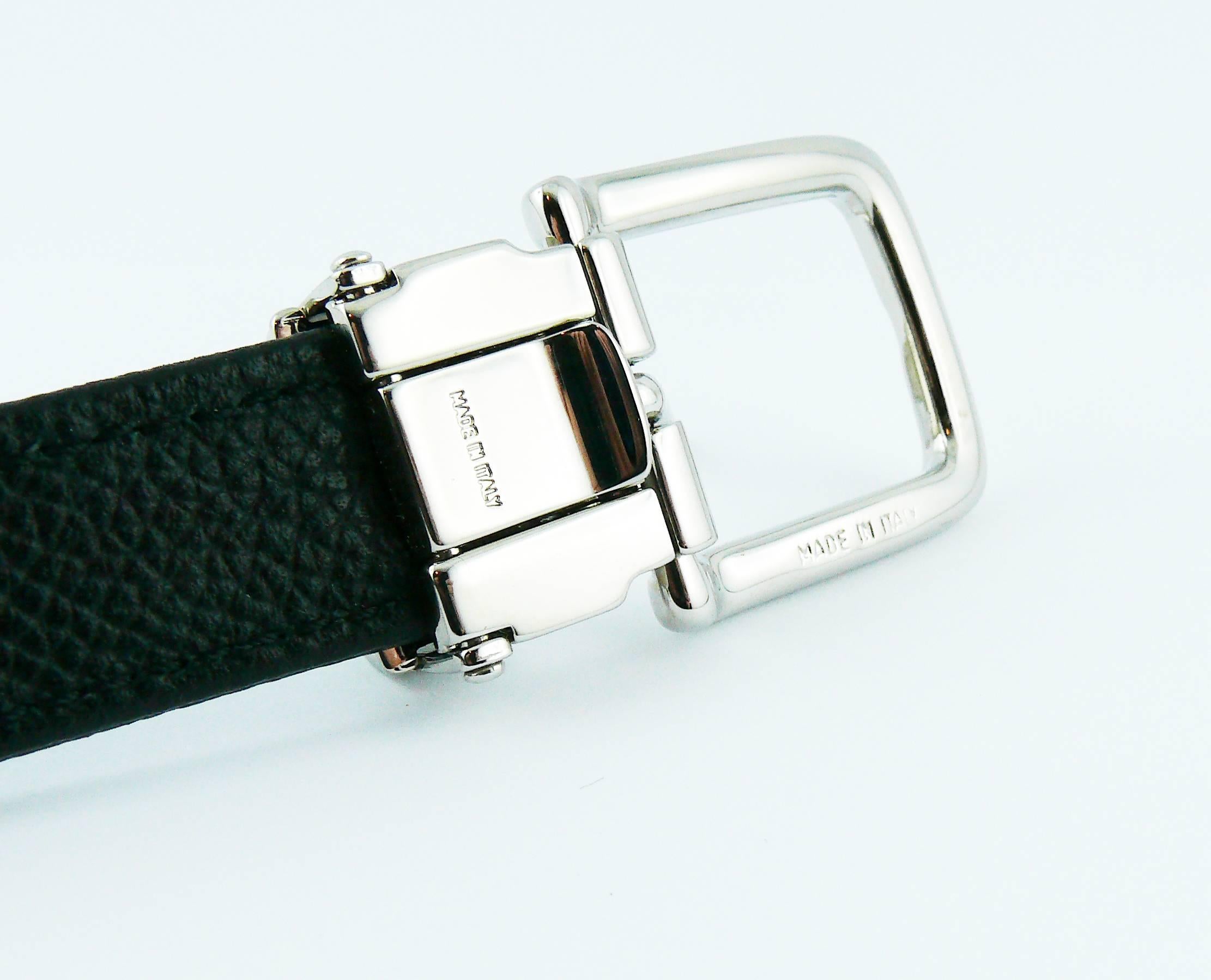 Chanel Uniform Black Quilted Grained Leather Waist-Belt Bag 3