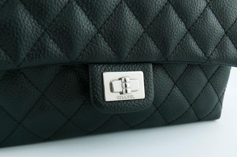 Chanel Uniform Black Quilted Grained Leather Waist-Belt Bag at 1stDibs