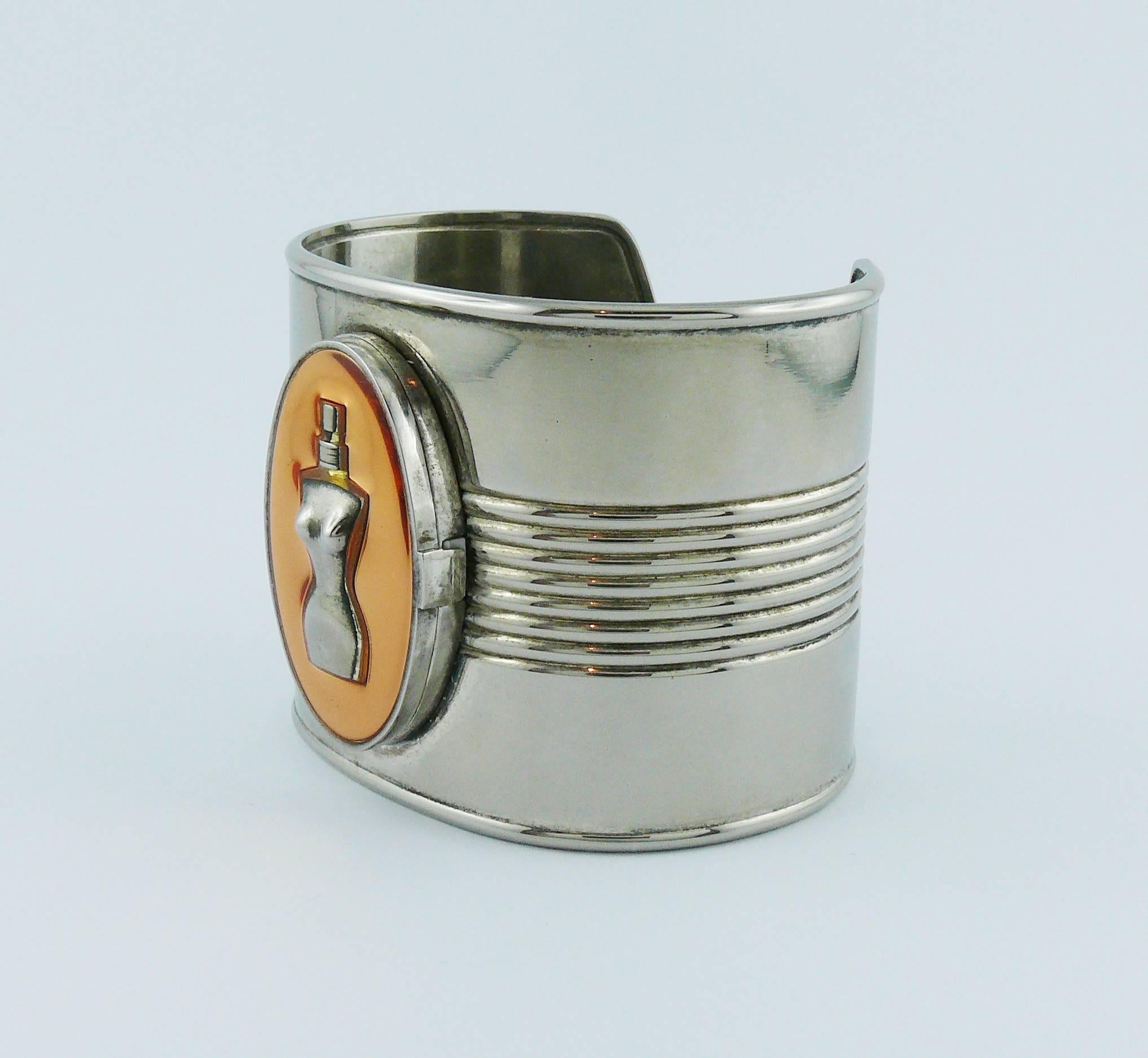 Jean Paul Gaultier 1990s Iconic Tin Can Cuff Bracelet In Excellent Condition In Nice, FR