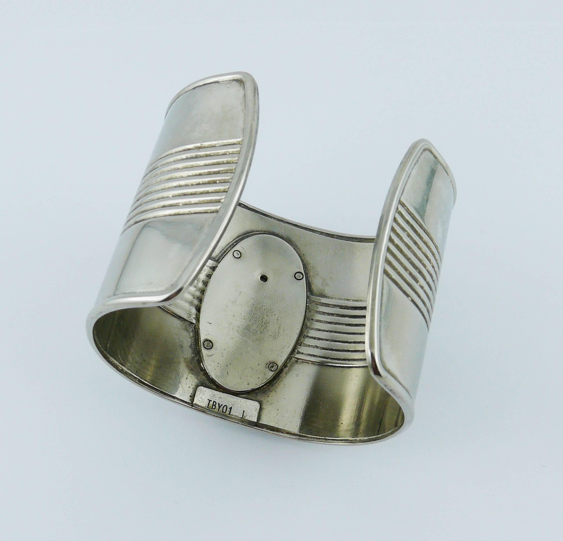 Jean Paul Gaultier 1990s Iconic Tin Can Cuff Bracelet 2