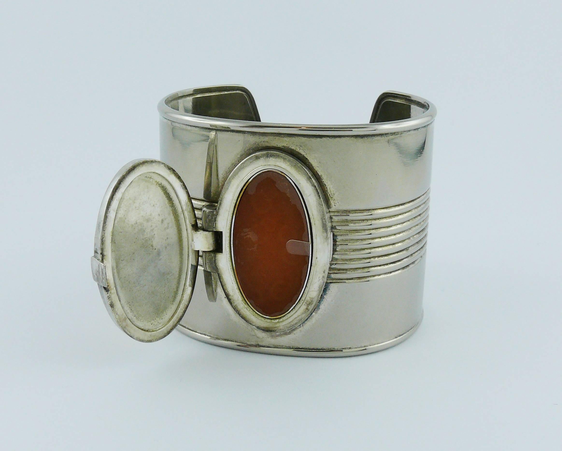 Women's Jean Paul Gaultier 1990s Iconic Tin Can Cuff Bracelet
