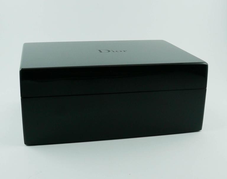 Christian Dior Black Resin Jewelry Box at 1stDibs dior jewelry box