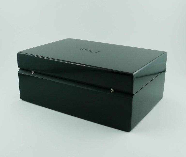 Christian Dior Black Resin Jewelry Box at 1stDibs dior jewelry box