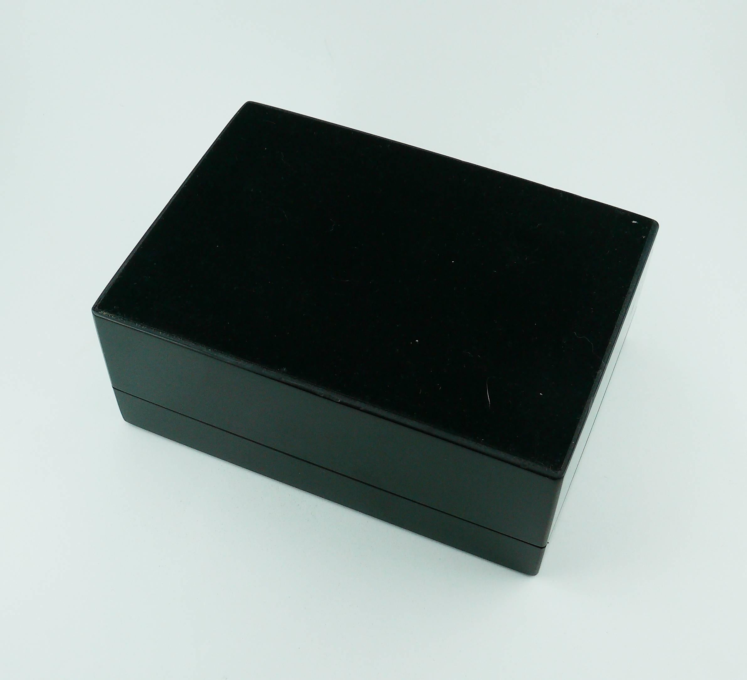 Christian Dior Black Resin Jewelry Box 2